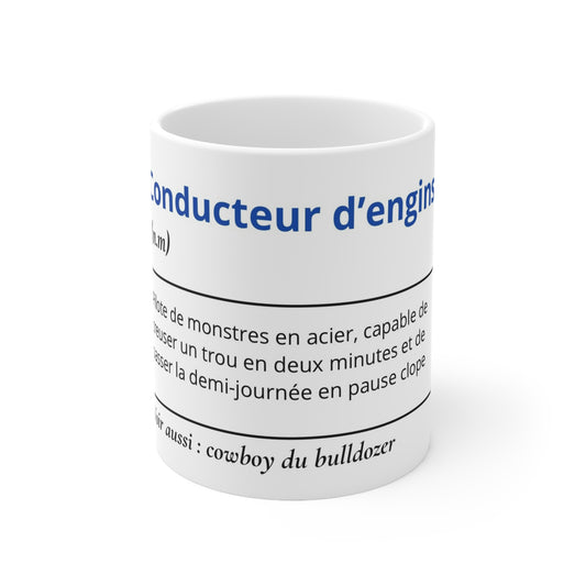 Mug Définition Conducteur d"engin
