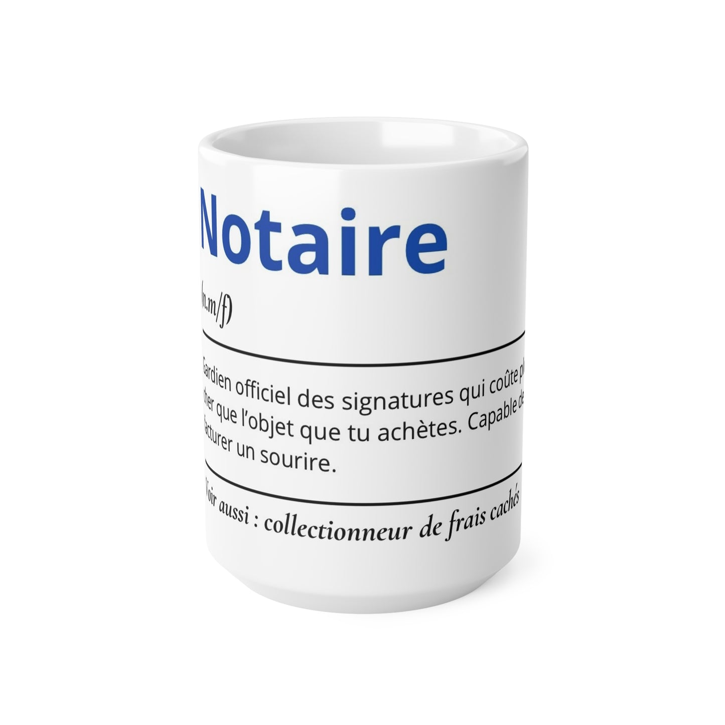 Mug Définition Notaire