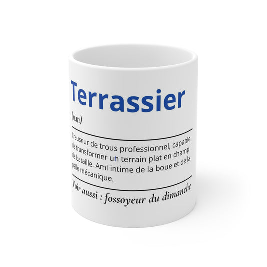 Mug Définition Terrassier