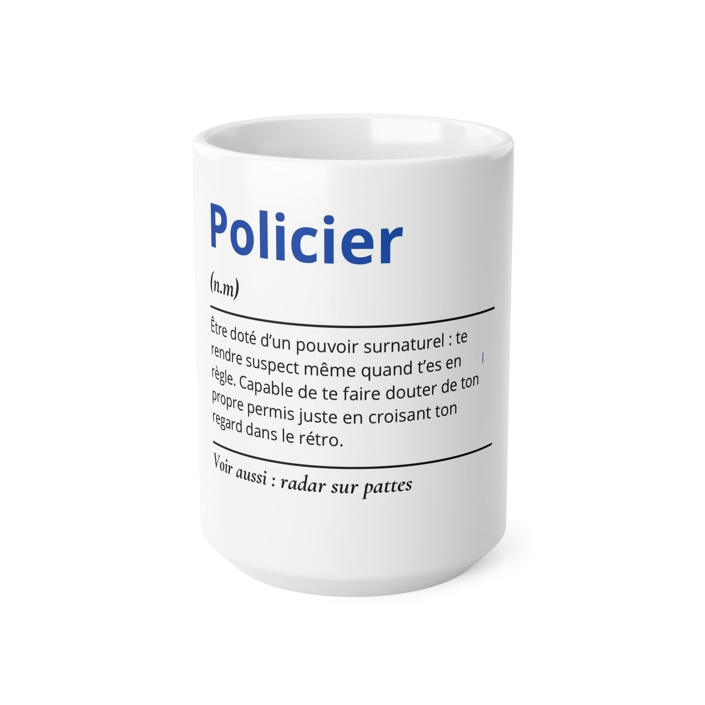 Mug Définition Policier