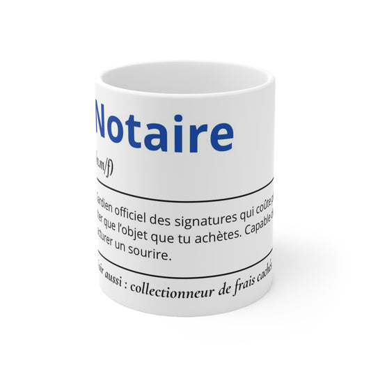 Mug Définition Notaire