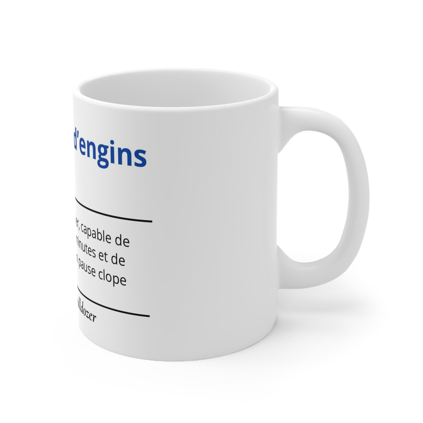 Mug Définition Conducteur d"engin